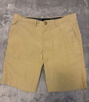 Tommy Hilfiger 100% Cotton Khaki Chino Shorts Men's Size 24 Inseam 10" EUC